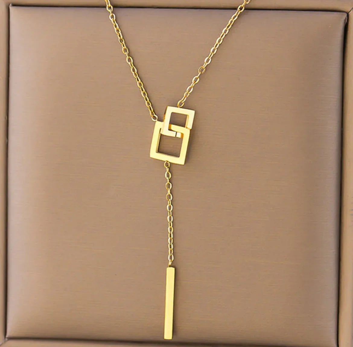 Gold-Plated Anti Tarnish Geometric Pendant - ELL DESIGNS