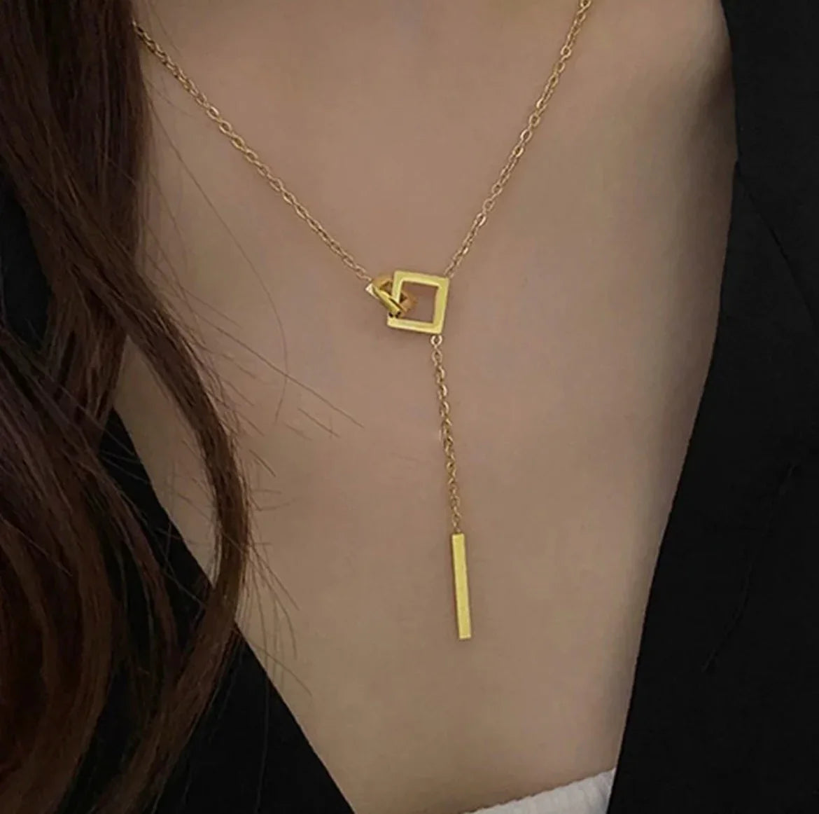 Gold-Plated Anti Tarnish Geometric Pendant - ELL DESIGNS