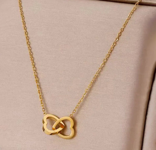 Gold-Plated Anti Tarnish Heart Themed Pendant - ELL DESIGNS