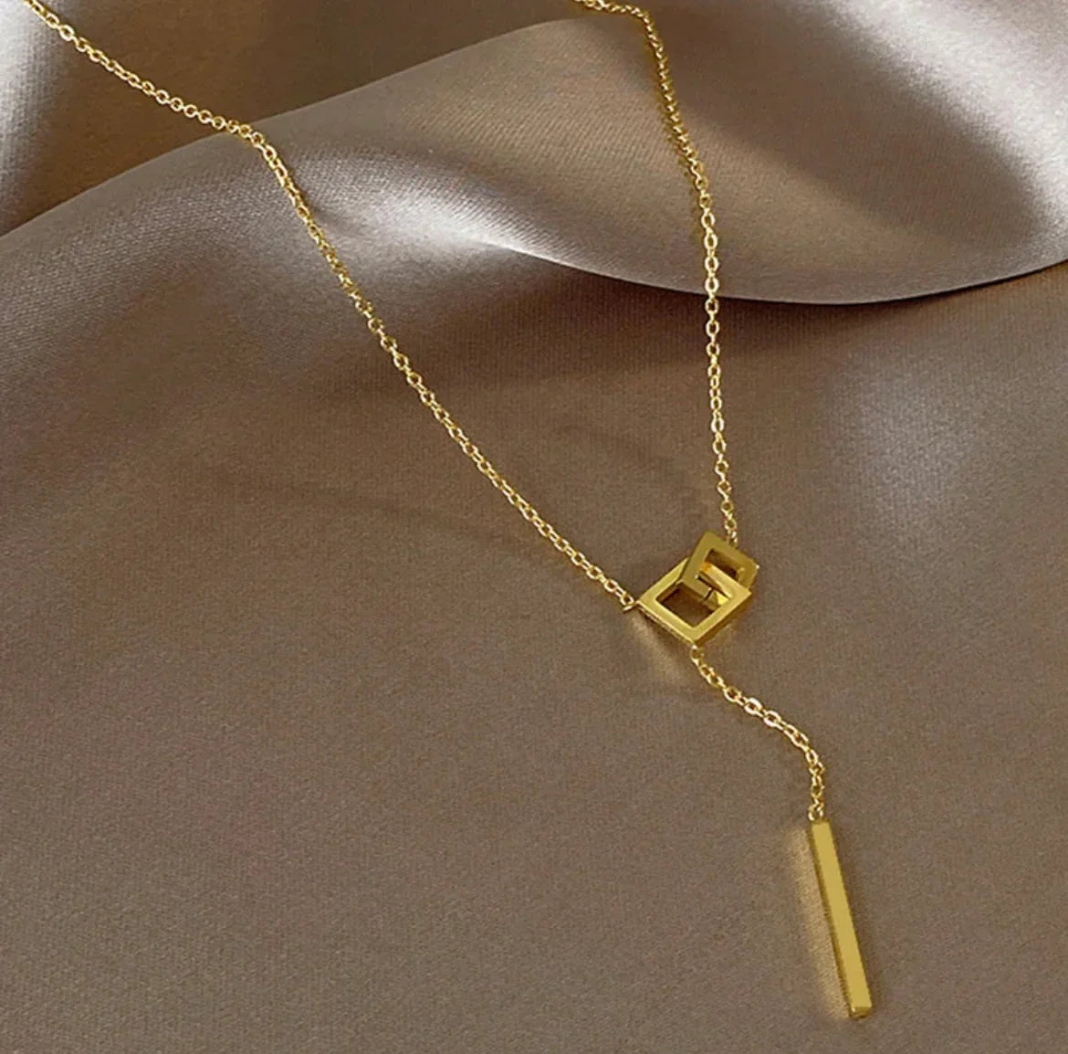 Gold-Plated Anti Tarnish Geometric Pendant - ELL DESIGNS