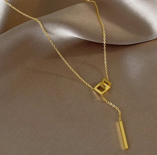 Gold-Plated Anti Tarnish Geometric Pendant - ELL DESIGNS