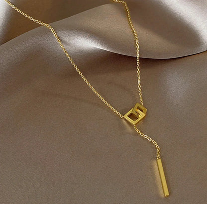Gold-Plated Anti Tarnish Geometric Pendant - ELL DESIGNS