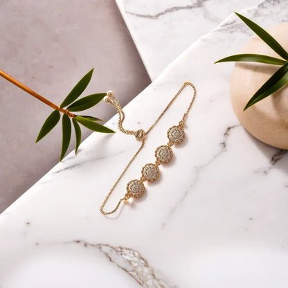 Diamond cut adjustable bracelet - ELL DESIGNS